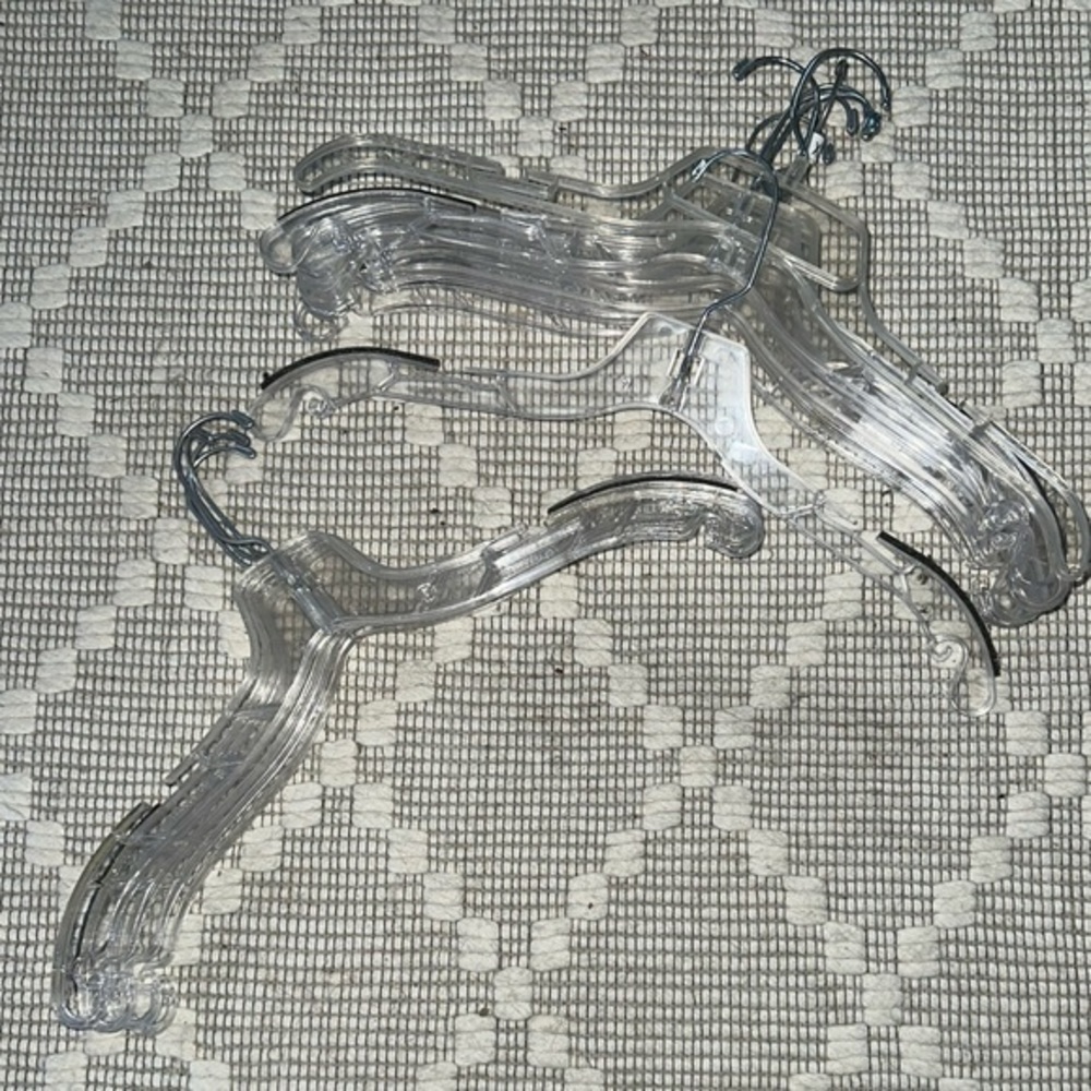 Set of Retail Plastic Hangers pack of 12